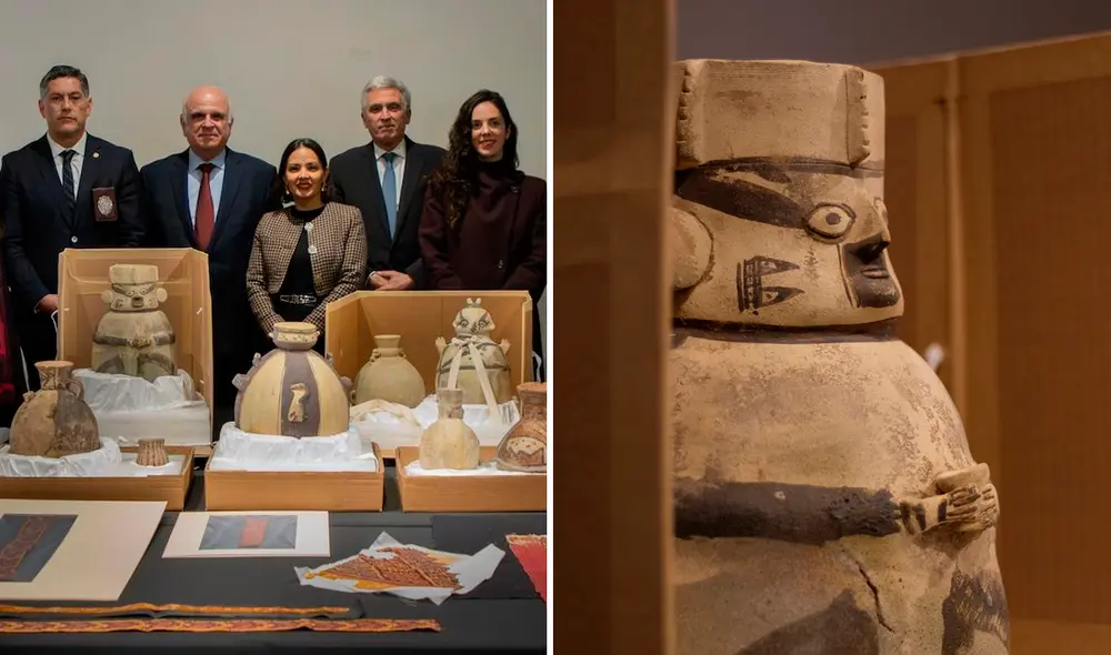Piezas de las culturas Chancay y Wari, que eran ofrecidas por redes sociales, tenían una antigüedad de 600-1000 d.C. Piezas de las culturas Chancay y Wari, que eran ofrecidas por redes sociales, tenían una antigüedad de 600-1000 d.C.