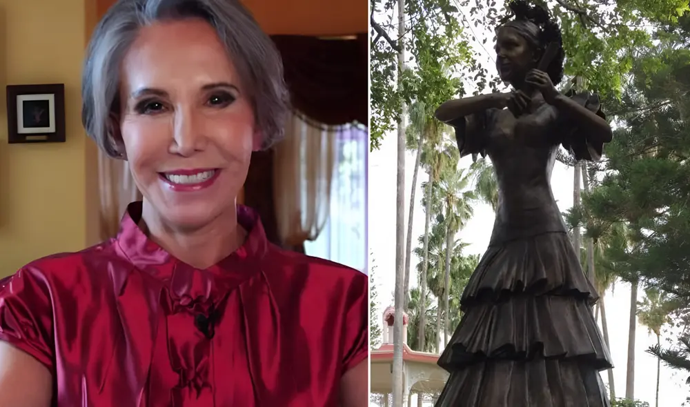 Esta estatua fue inaugurada por la misma Florinda Meza.