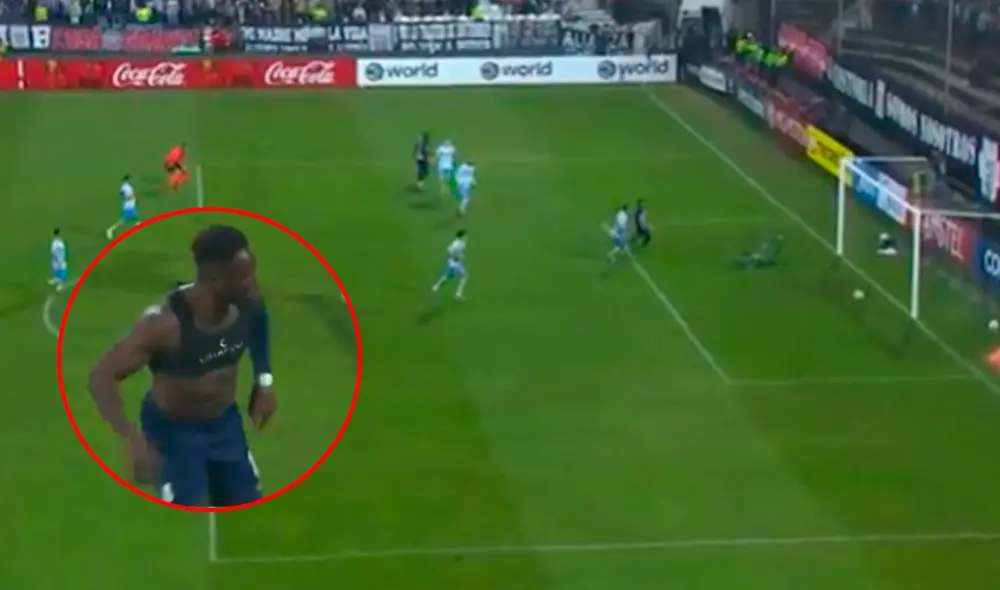 Eryc Castillo marcó el 2-0 apenas dos minutos después del primer gol de Alianza Lima. Foto: composición de LR/captura de DSports