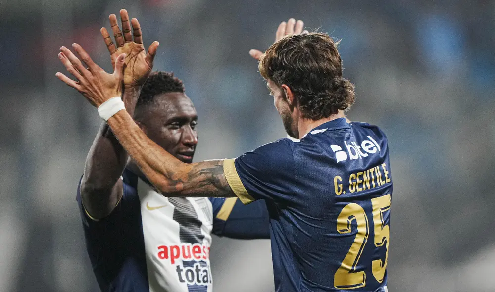 Eryc Castillo y Gaspar Gentile los hombres gol de Alianza Lima