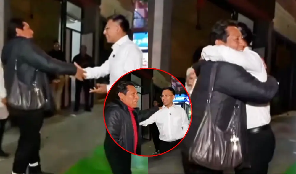 El alcalde de Ate vivió un emotivo momento al encontrarse con su maestro del colegio mientras transmitía en vivo en Kick.