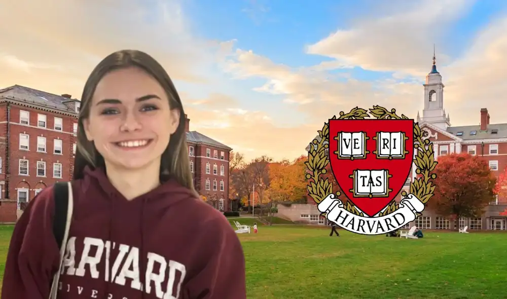 Aurora Sky Castner actualmente tiene 20 años y estudia Derecho en la Universidad de Harvard. Foto: Composición LR/ Clarín/ Universidad de Harvard