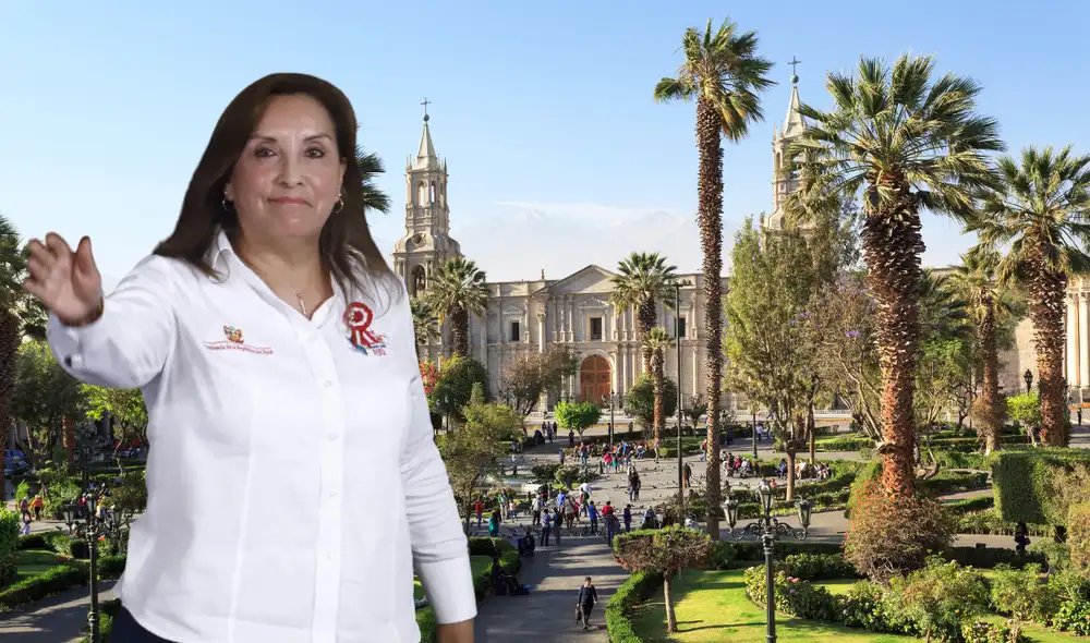 La presidenta vuelve a Arequipa. Foto: Composición LR/ Archivo GLR La presidenta vuelve a Arequipa. Foto: Composición LR/ Archivo GLR