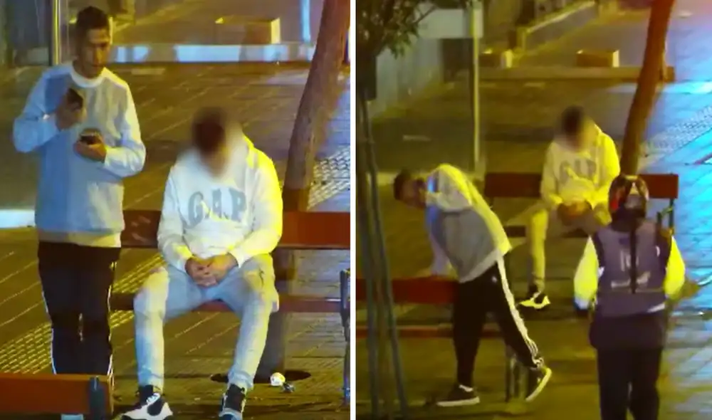 Cámaras de Miraflores captaron robo en plena calle de Miraflores