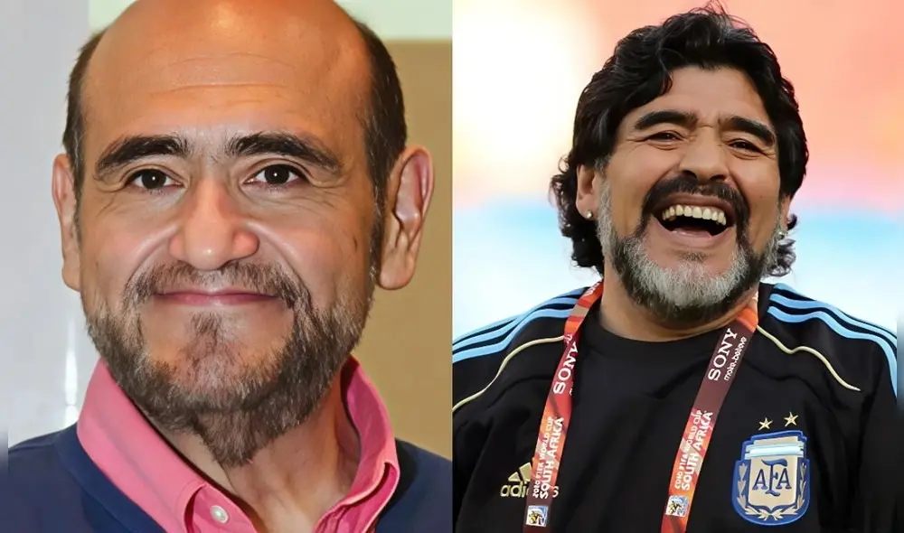 Édgar Vivar conoció a Diego Maradona en Chile y terminó pidiéndole un autógrafo inesperadamente.