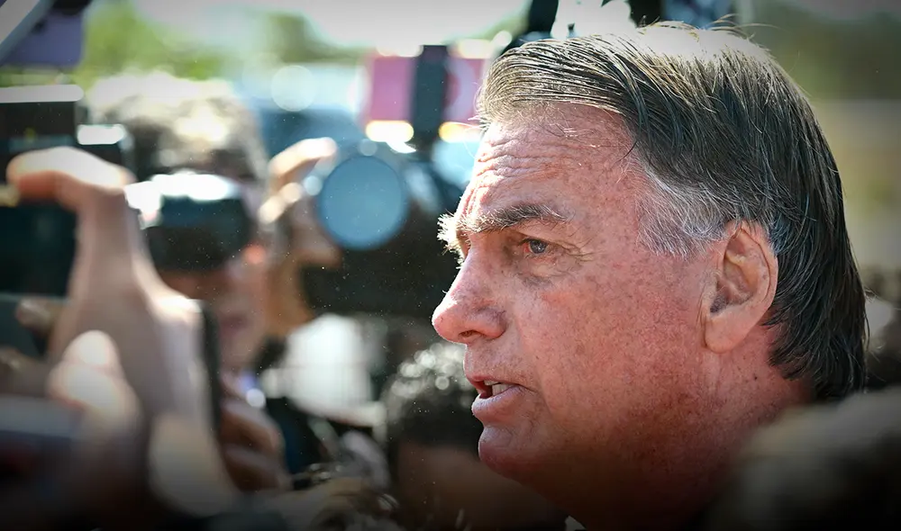 Jair Bolsonaro enfrenta un juicio acusado de liderar un complot golpista. Foto: AFP