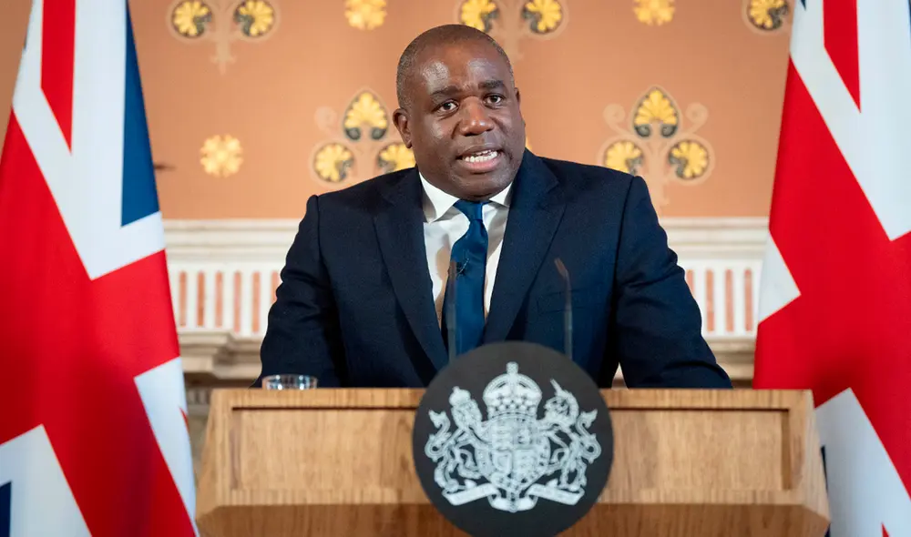David Lammy, ministro de Asuntos Exteriores del Reino Unido, criticó el espionaje de Rusia.