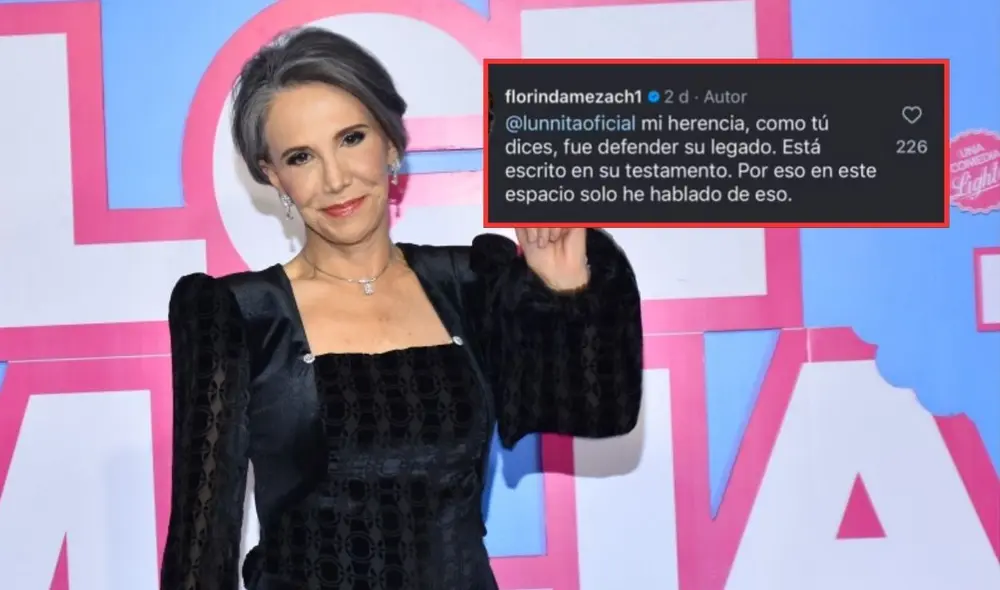 Florinda Meza responde y defiende el legado de Chespirito mediante comentarios de usuarios en Instagram.