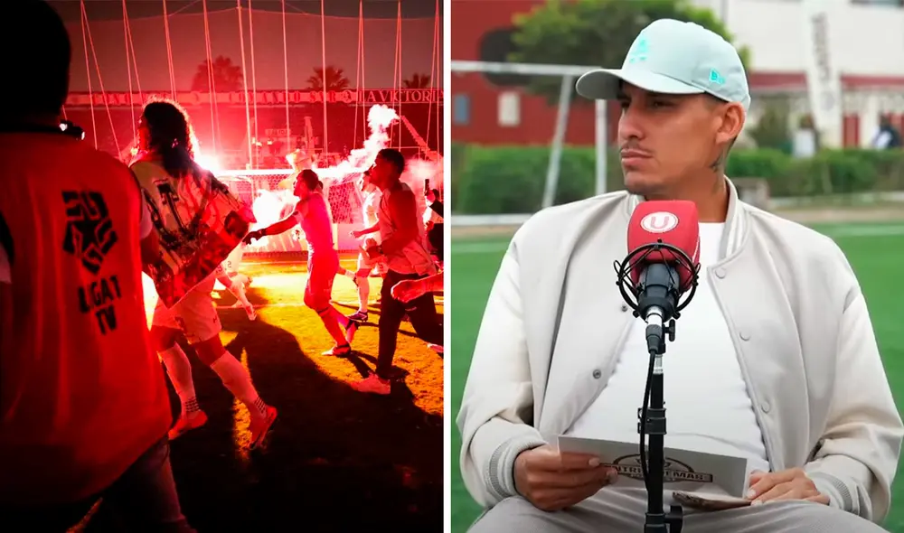 En una reciente entrevista Alex Valera habló acerca de la victoria de Universitario contra Alianza por la final del torneo local en el 2023. Foto: composición LR/ captura de pantalla Entre Cremas Podcast/difusión