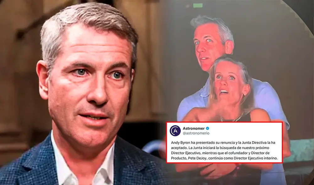 Astronomer aceptó la renuncia de Andy Byron y Pete DeJoy continuará como CEO temporal. Astronomer aceptó la renuncia de Andy Byron y Pete DeJoy continuará como CEO temporal.