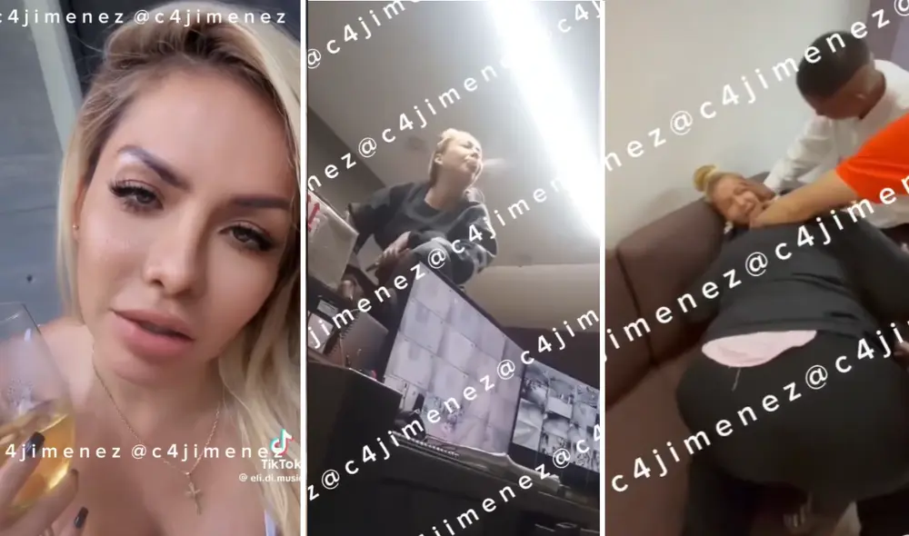 'Lady Peryana' golpea, escupe e insulta guardias de seguridad 'Lady Peryana' golpea, escupe e insulta guardias de seguridad