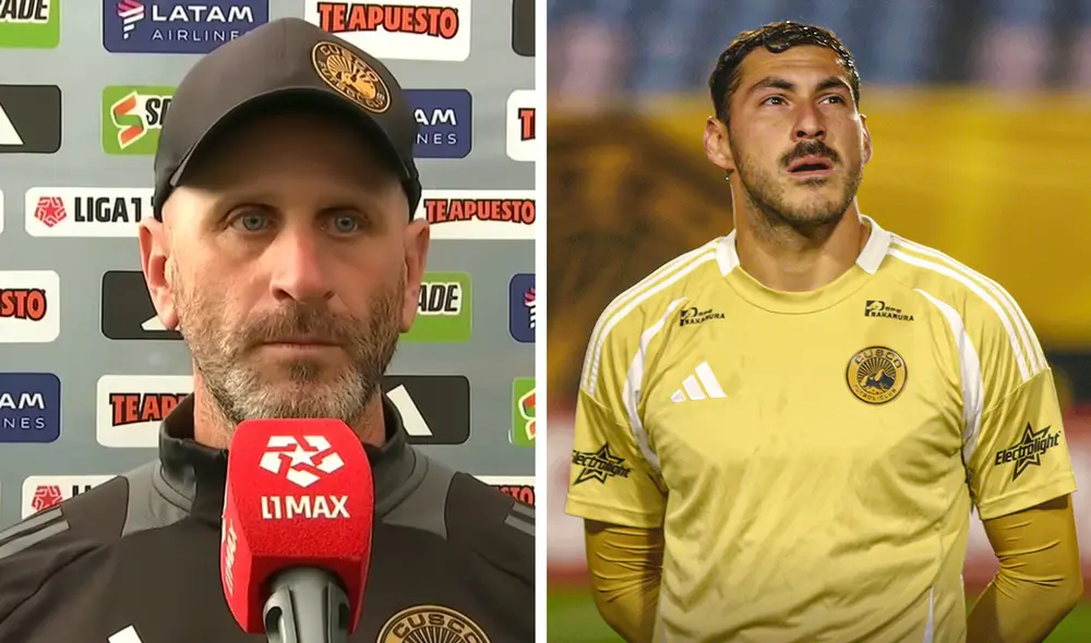 Miguel Rondelli se quejó de que Marco Saravia le haya notificado su salida a 24 horas del debut en el Torneo Clausura. Foto: captura de L1 Max/Cusco FC
