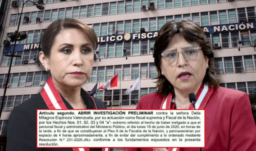 Delia Espinoza será investigada por la JNJ por no reponer a Benavides tras polémica decisión de la entidad. Foto: Composición/LR Delia Espinoza será investigada por la JNJ por no reponer a Benavides tras polémica decisión de la entidad. Foto: Composición/LR