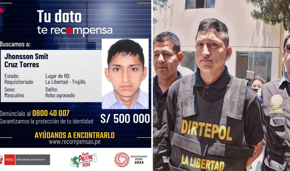 Jhonsson Smith Cruz Torres es uno de los más buscados por la justicia peruana.