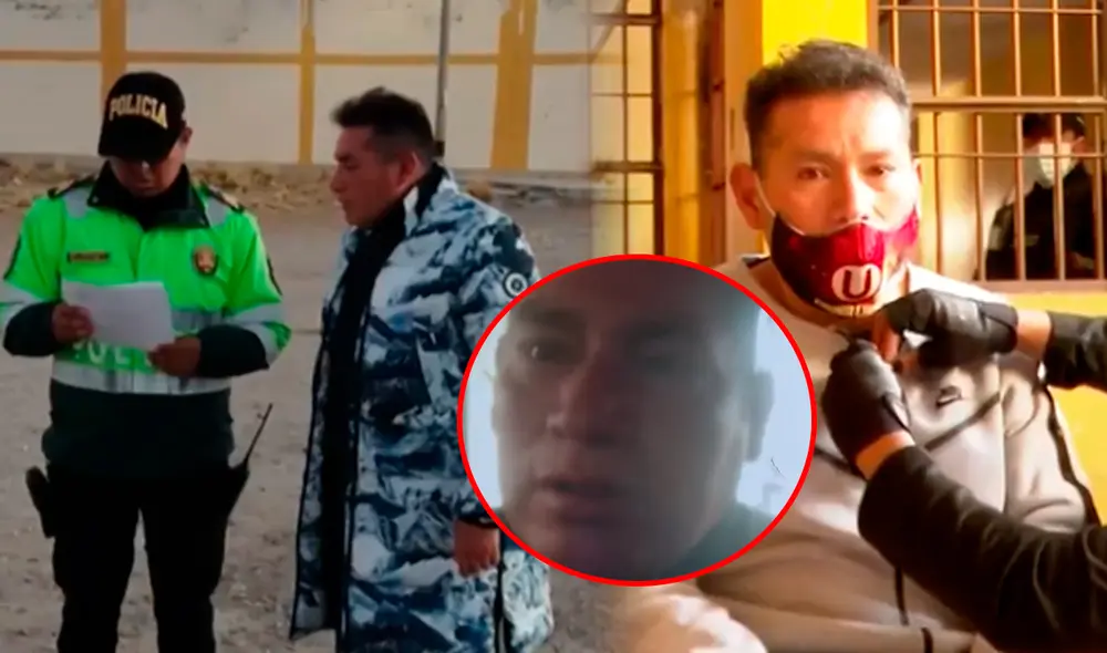 Desde el sur del país, 'Jhon Pulpo' aseguro que no ha fugado del Perú y que no mantiene ninguna comunicación con su hijo. Foto: Composición LR/Cuarto Poder