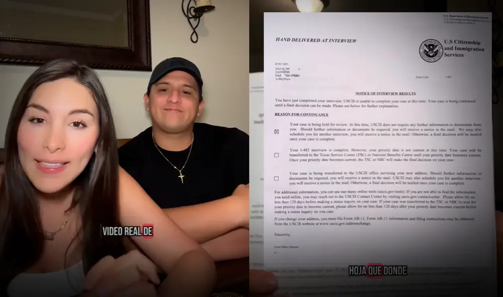 Inmigrantes ecuatorianos acudió a entrevista con USCIS en EE. UU. y obtuvo su Green Card.