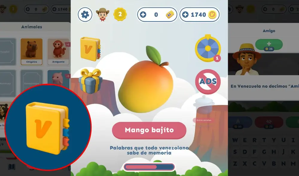 Venezolario es una app que enseña sobre la jerga y cultura venezolana a través de un juego. Foto: composiciónLR Venezolario es una app que enseña sobre la jerga y cultura venezolana a través de un juego. Foto: composiciónLR