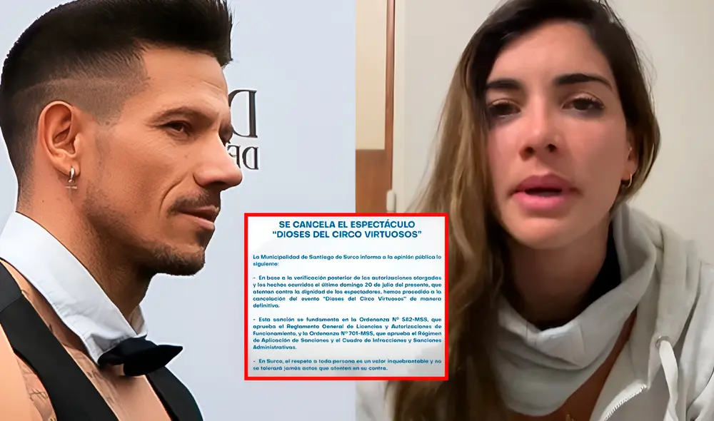 Korina Rivadeneira sufrió tocamientos indebidos en Dioses del Circo. Foto: Composición LR/Captura/Instagram