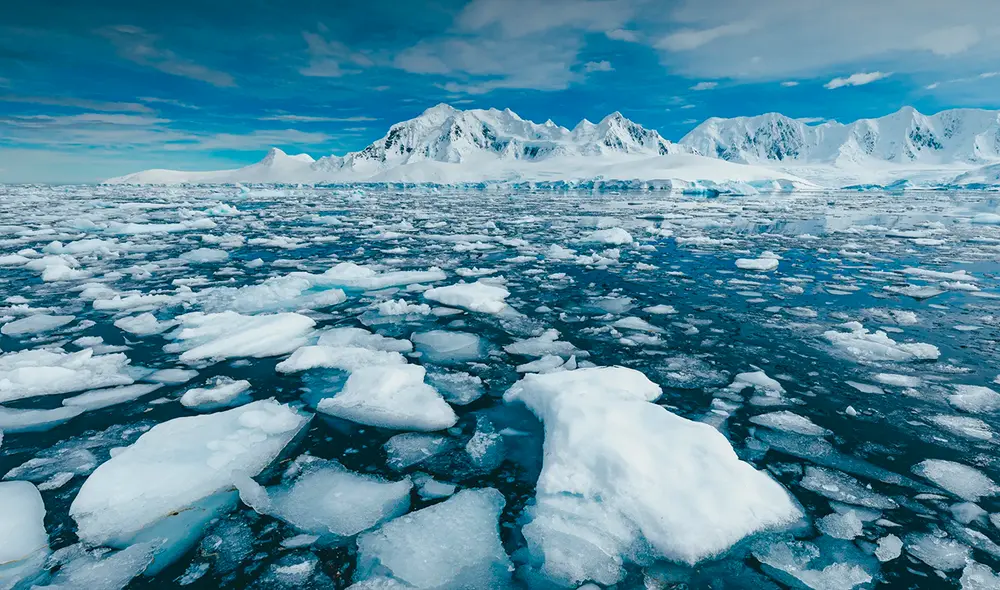 Científicos descubrieron que el deshielo en la Antártida saliniza más el océano en lugar de aumentar el agua dulce. Foto: Pexels