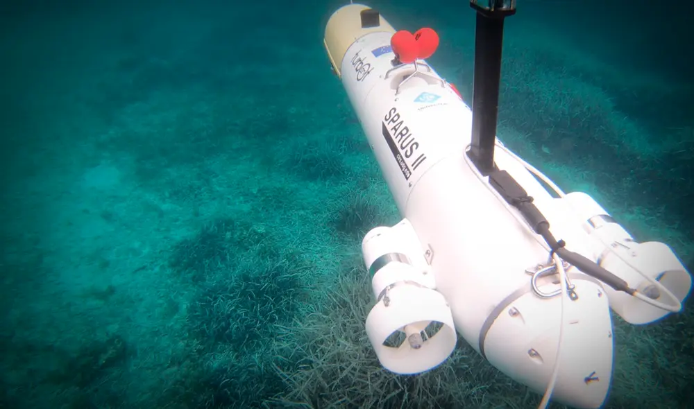 El dron submarino Sparus II, fabricado por Iqua Robotics, se incorporará a la OTAN para el mapeo del fondo marino.