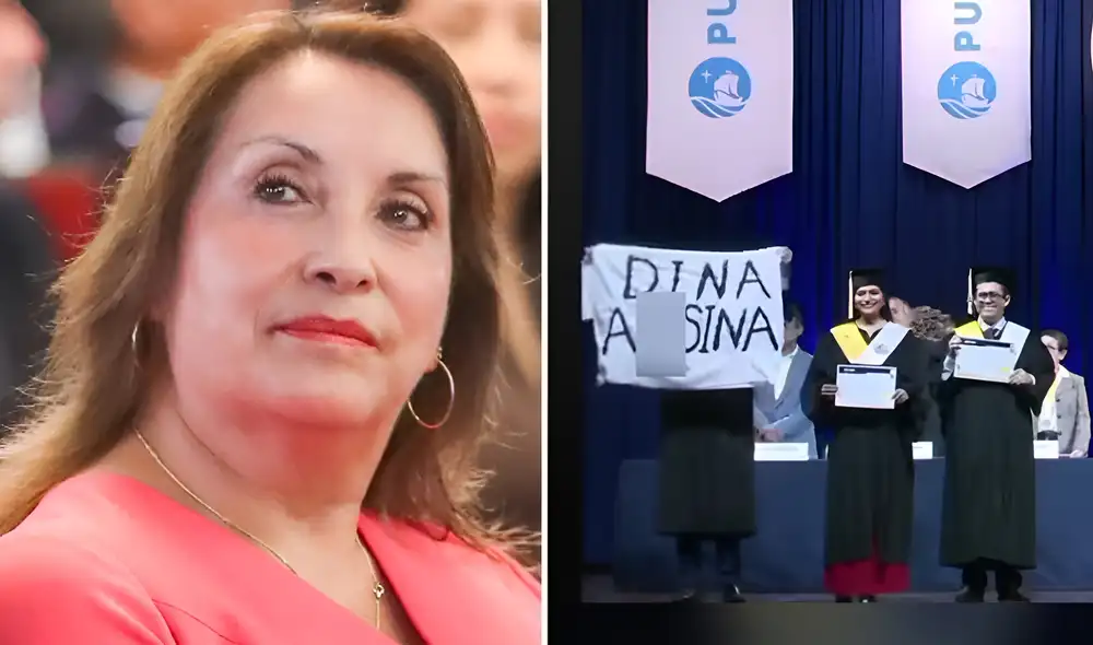 El gesto del universitario generó reacciones entre los asistentes y en redes sociales.