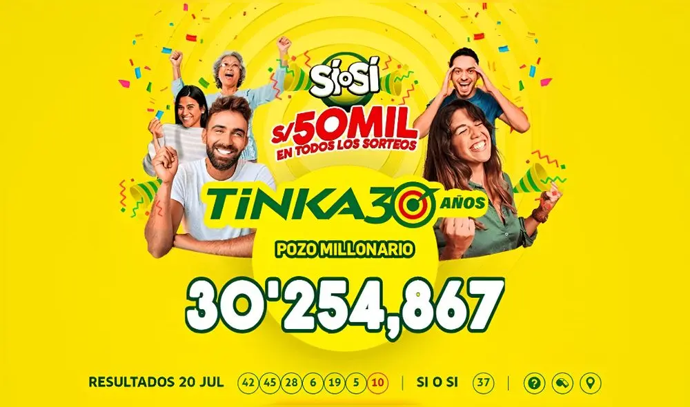 El sorteo de la Tinka se realiza todos los miércoles y domingos. Foto: La Tinka El sorteo de la Tinka se realiza todos los miércoles y domingos. Foto: La Tinka