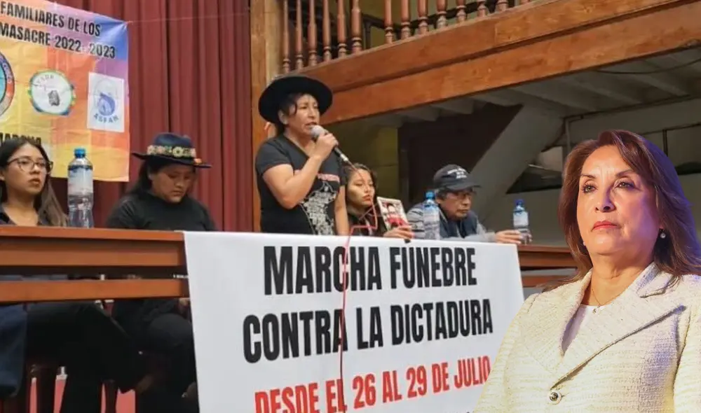 Los familiares acusan directamente a Boluarte por las muertes en protestas y marcharán en Fiestas Patrias: Foto: Composición/LR Los familiares acusan directamente a Boluarte por las muertes en protestas y marcharán en Fiestas Patrias: Foto: Composición/LR