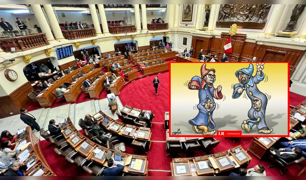 Carlincatura retrata a los personajes tras las postulaciones a la Mesa Directiva. Foto: composición LR