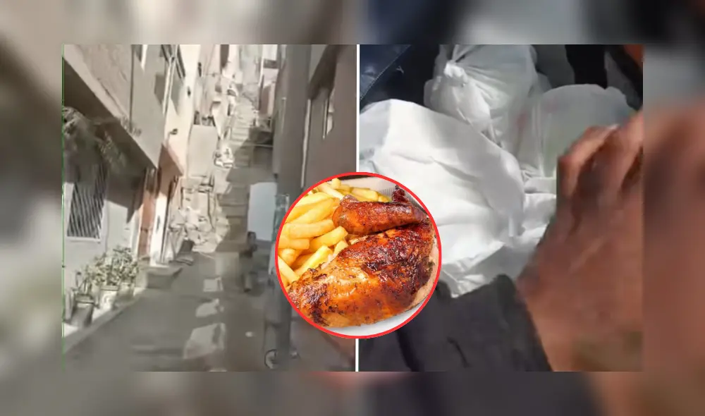 Usuarios reaccionan tras negativa de motorizado a entregar pollo a la brasa.