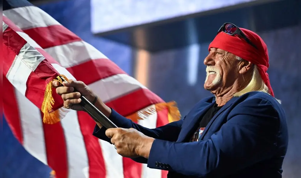 Hulk Hogan era conocido por ser un legendario luchador de la WWE y por alzar la bandera de Estados Unidos en cada uno de sus presentaciones.