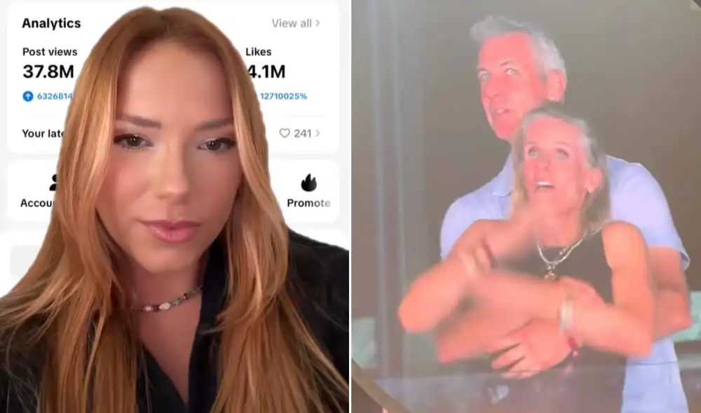 Springer grabó desde la tribuna sin imaginar el alcance de su video. Foto: TikTok/@instaagraace