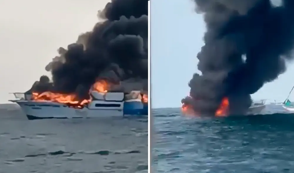 El capitán de yate se negaba a abandonar la embarcación durante el incendio. Foto: Composición LR/Difusión El capitán de yate se negaba a abandonar la embarcación durante el incendio. Foto: Composición LR/Difusión