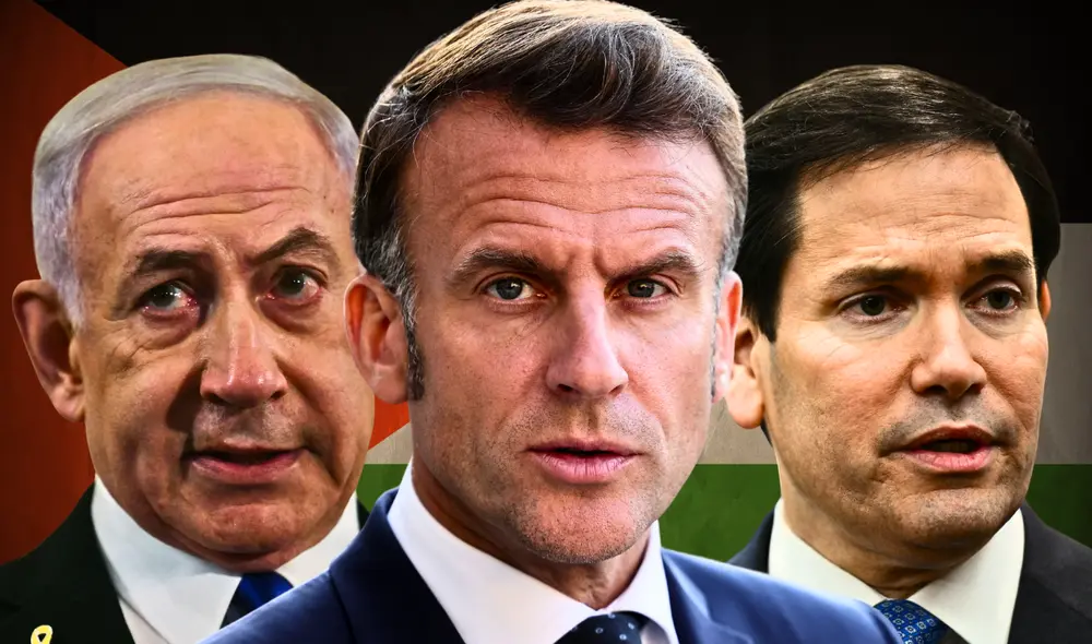 Israel y Estados Unidos rechazaron el anuncio de Macron por considerar que favorece a Hamás. Foto: AFP