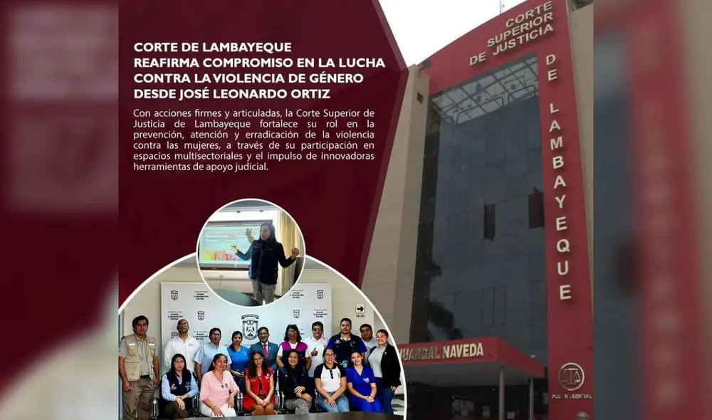 Corte refuerza su compromiso con la erradicación de la violencia contra las mujeres. Fuente: PJ Lambayeque. Corte refuerza su compromiso con la erradicación de la violencia contra las mujeres. Fuente: PJ Lambayeque.