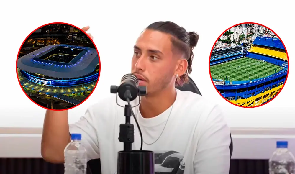 Erick Noriega eligió entre La Bombonera y Arena do Gremio como el más complicado para Alianza Lima. Foto: composición LR/captura de YouTube