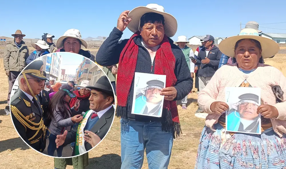 Comuneros reclamaron a jefe de la PNP por nuevo caso de policías delincuentes en Puno. Foto: Liubomir Fernández - La República.