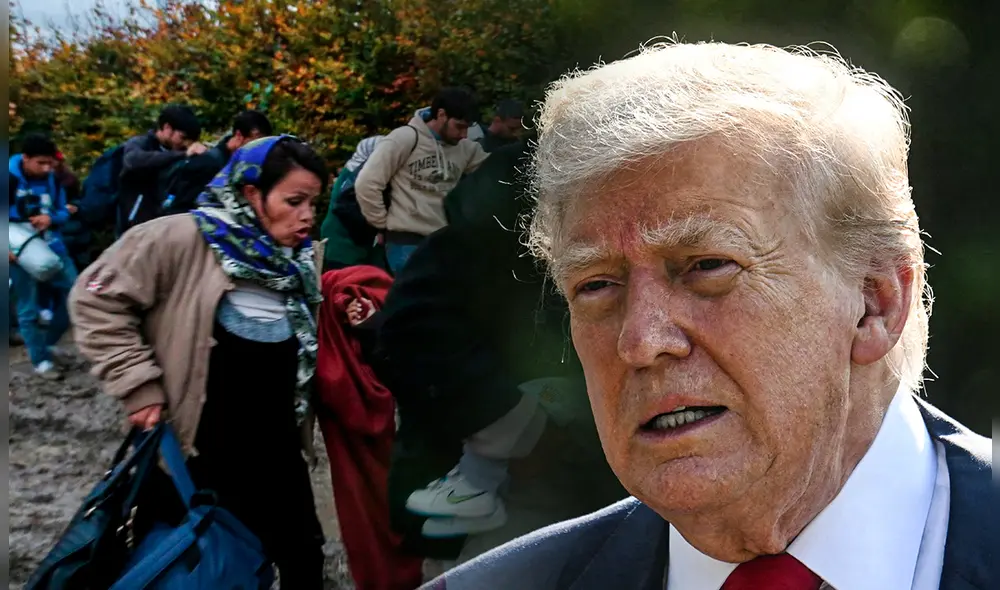 El mandatario aprovechó para destacar su política migratoria en Estados Unidos. Foto: Composición LR/AFP/The New York Times.