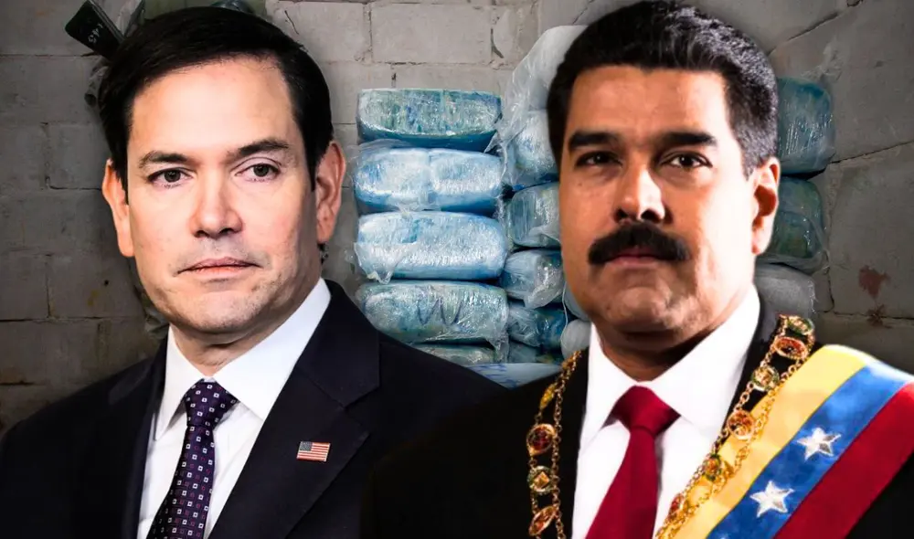 El Secretario de Estado de EE. UU., Marco Rubio, afirma que Nicolás Maduro no es el presidente legítimo de Venezuela y lo acusa de narcotráfico.