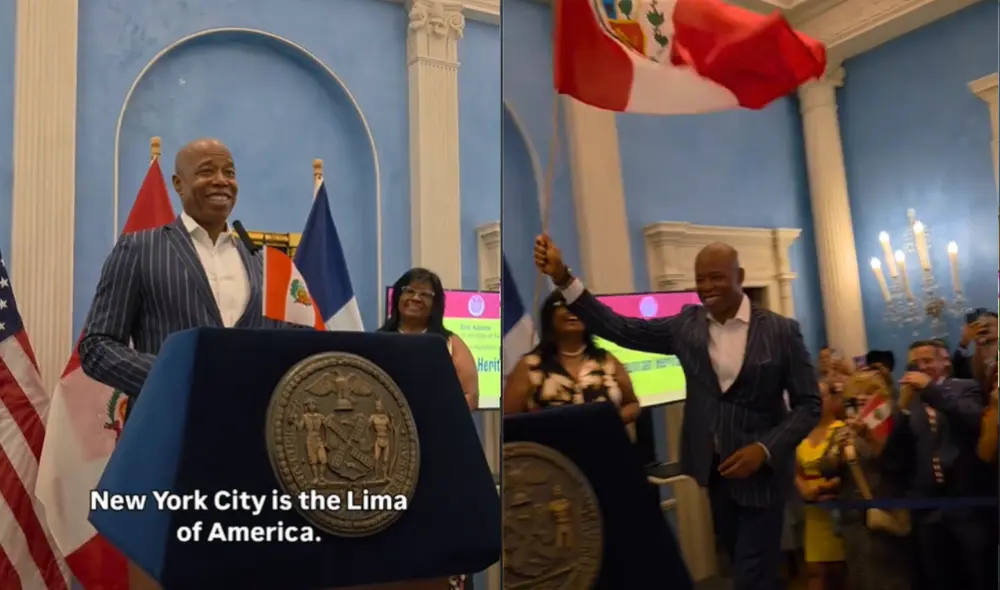 Eric Adams destaca lazos con Perú y llama a Nueva York “la Lima de EEUU”