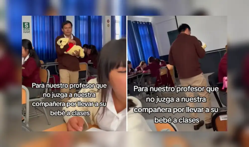 Se viralizó un video de un profesor realizando una acción inusual en su clase.