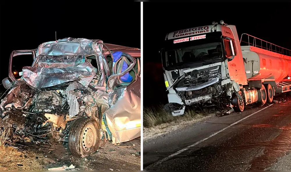 Según la Policía, uno de los vehículos habría invadido el carril y provocado el accidente. Foto: Composición LR /Cortesía