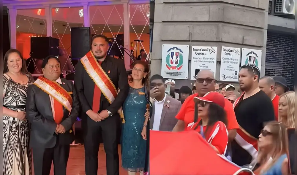 Juan Manuel Vargas sorprendió al lucir la banda presidencial durante el desfile por Fiestas Patrias en New Jersey.