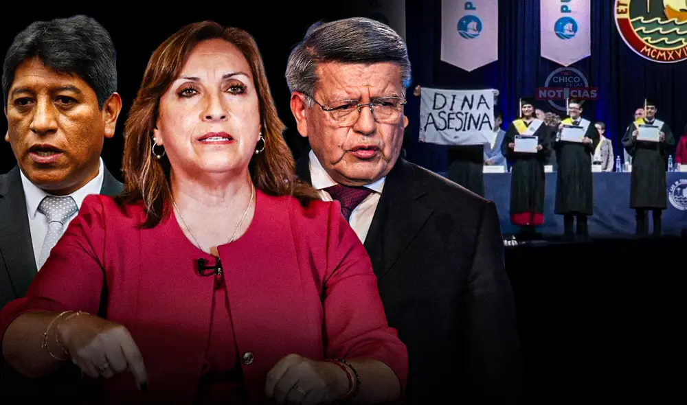 Dina Boluarte ha recibido diversas manifestaciones de rechazo por la ciudadanía a lo largo del mes. Foto: composición LR Dina Boluarte ha recibido diversas manifestaciones de rechazo por la ciudadanía a lo largo del mes. Foto: composición LR