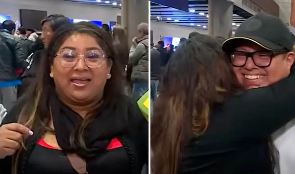 Una familia se reencuentra con su hijo luego de 7 años estudiando en España. Foto: Composición LR/Latina