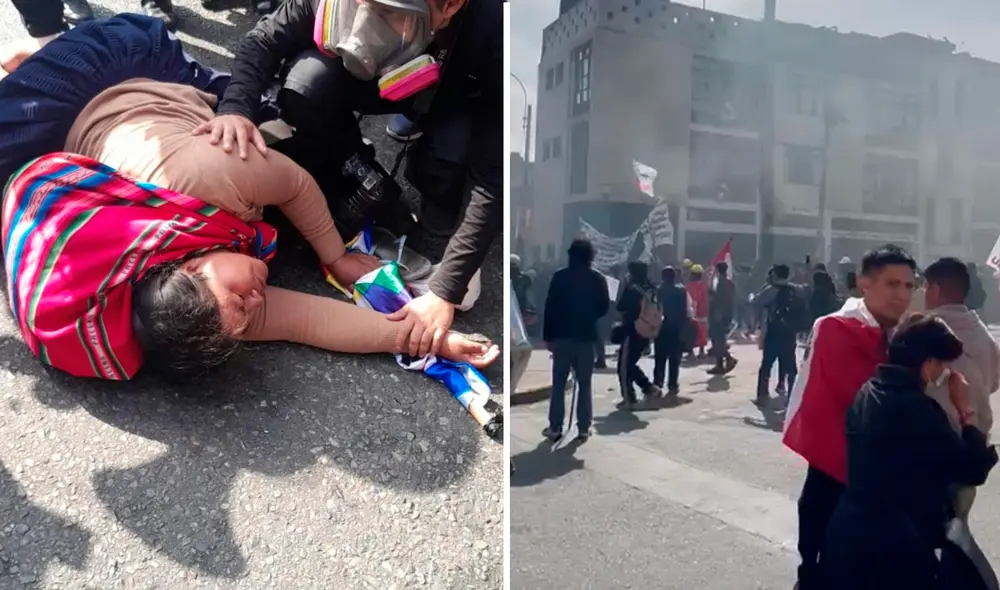 En medio de las manifestaciones, se han reportado diversos enfrentamientos entre protestantes y autoridades policiales. Foto: Composición LR