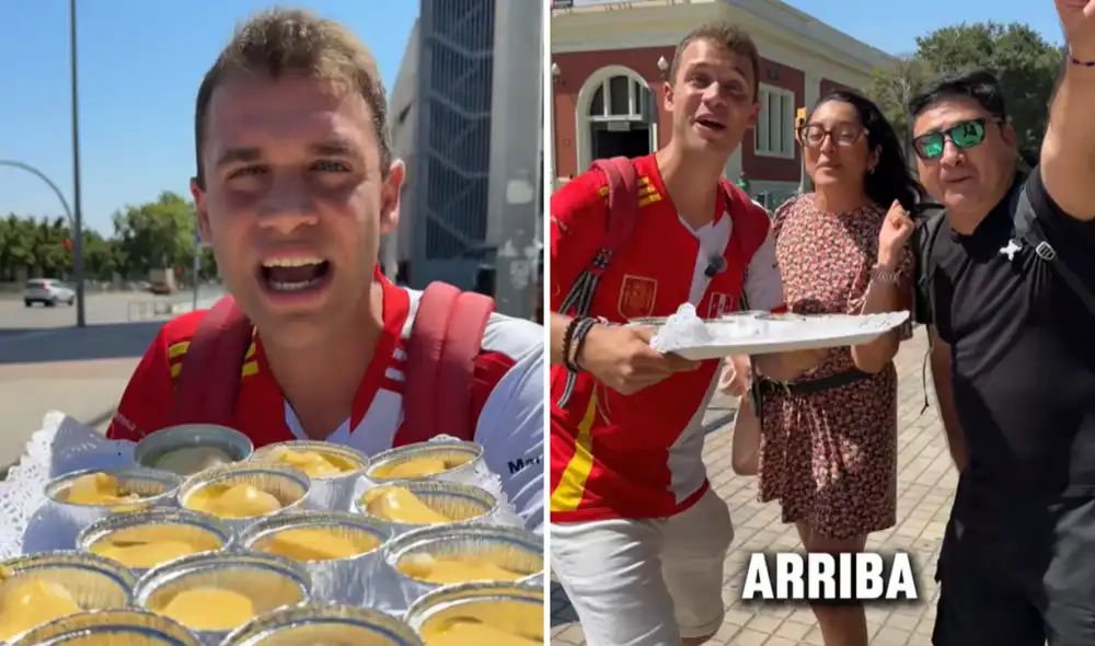 El joven tiktoker español hizo degustar la papa a la huancaína en las calles de España. El joven tiktoker español hizo degustar la papa a la huancaína en las calles de España.