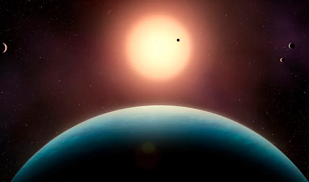 L 98-59 f es un exoplaneta con posible agua líquida que orbita alrededor de una enana roja. Foto: Universidad de Montreal