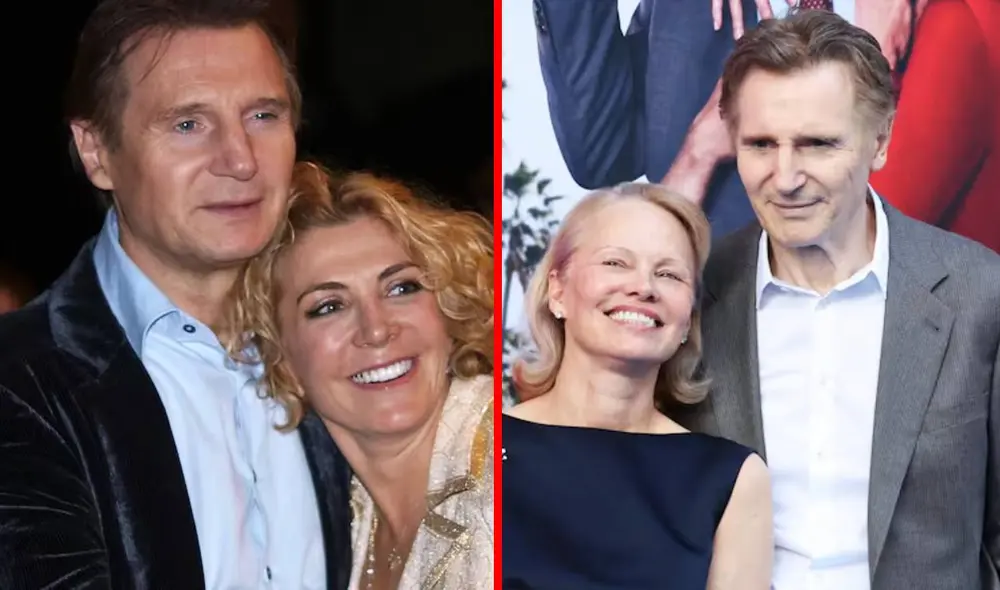 Los actores Liam Neeson y Pamela Anderson coincidieron en el rodaje de 'The Naked Gun'