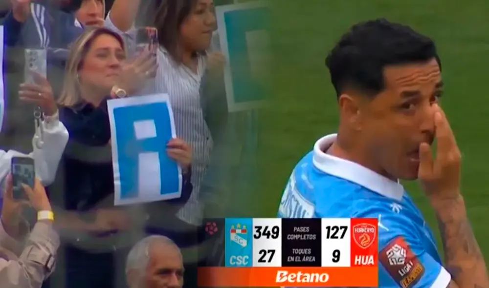 La esposa de Yoshimar Yotún se encuentra presente en las gradas del Alberto Gallardo. Foto: composición LR/L1 MAX La esposa de Yoshimar Yotún se encuentra presente en las gradas del Alberto Gallardo. Foto: composición LR/L1 MAX