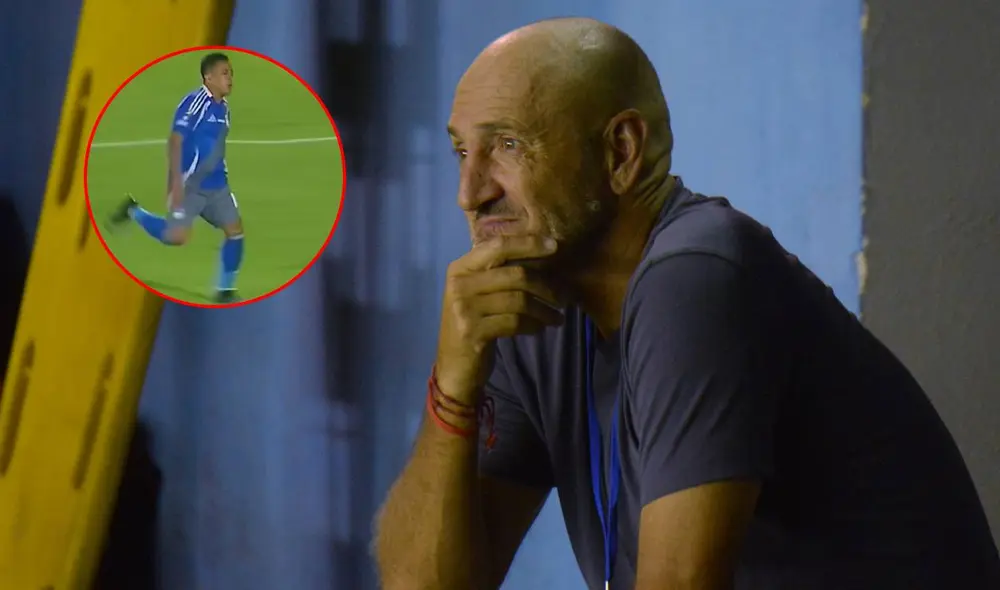 Guillermo Duró dirigió su segundo partido en Emelec. Foto: composición LR/AFP/captura de DSports